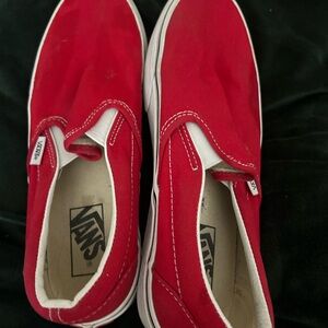 Vans Red Sneakers Classic Style